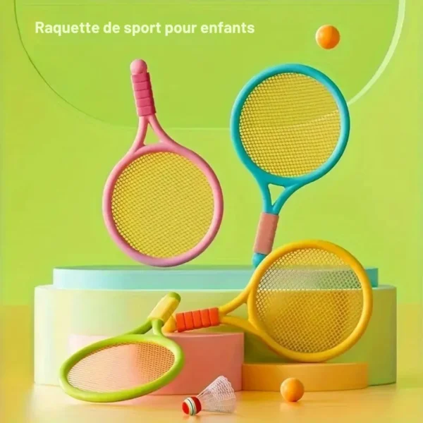 Raquettes badminton enfant mousse avec volant – Image 2