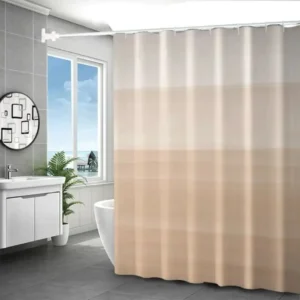 Rideau de douche dégradé beige