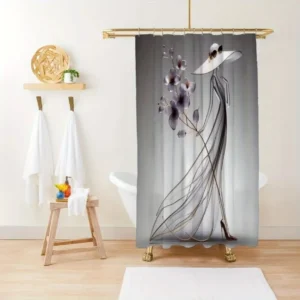 Rideau de douche femme chic