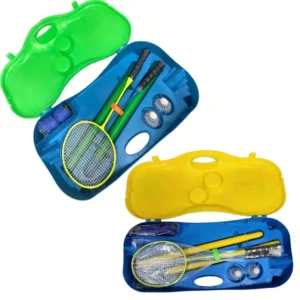 Set badminton jardin avec filet portable