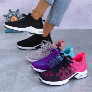 Baskets sport légères coussin d’air colorées