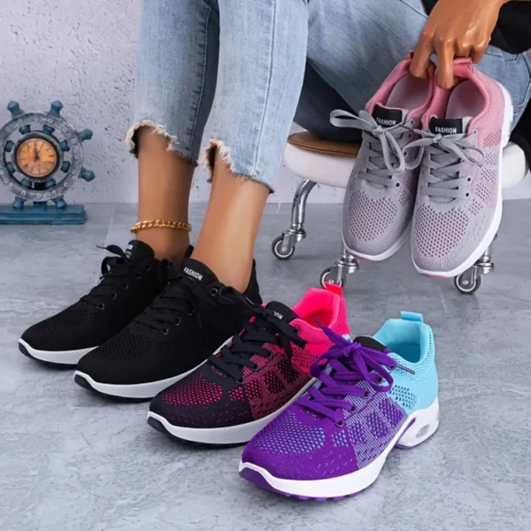 Baskets sport légères coussin d’air colorées – Image 2