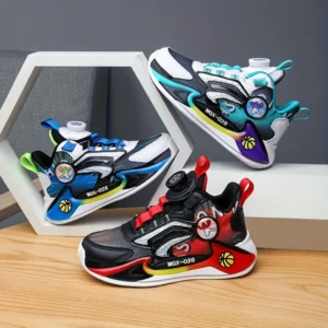 Chaussures badminton garçon look street