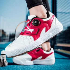 Chaussures badminton homme bouton rapide