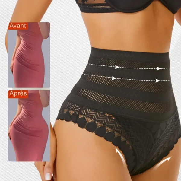 Culotte gainante dentelle taille haute – Image 2