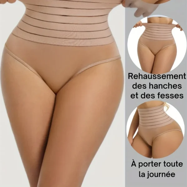 Culotte gainante taille haute élastique – Image 7