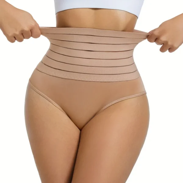 Culotte gainante taille haute élastique – Image 10