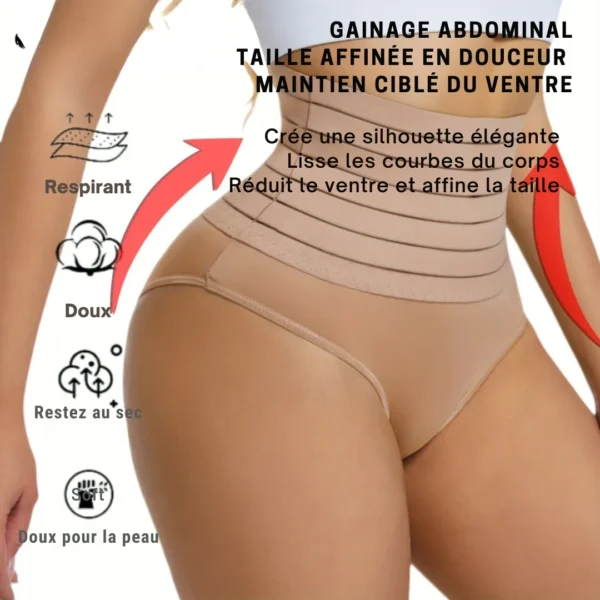 Culotte gainante taille haute élastique – Image 4