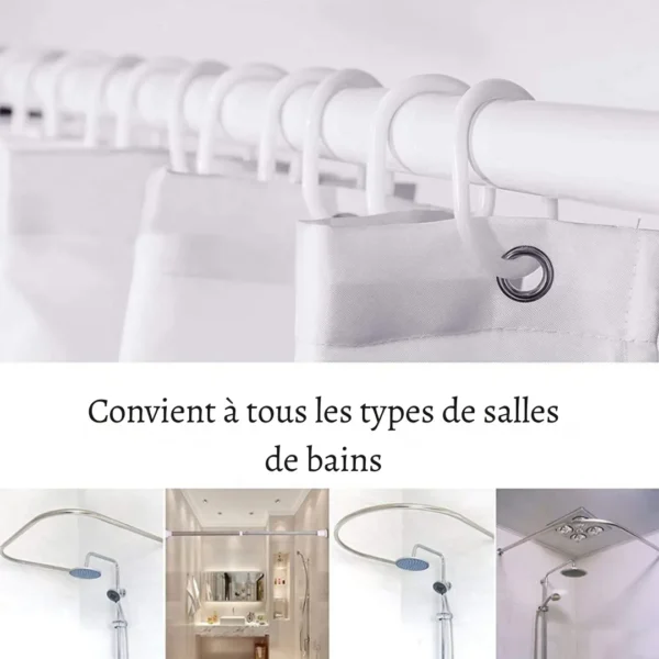 Rideau de douche bambou lierre – Image 9