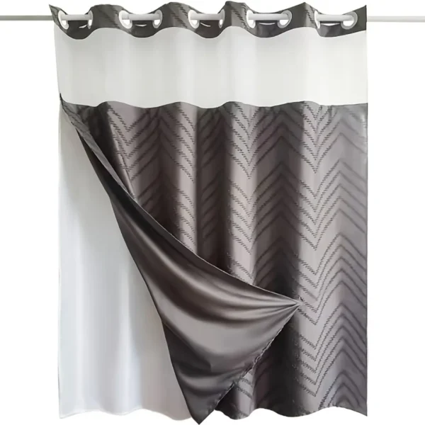 Rideau de douche double couche luxe
