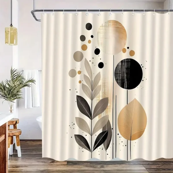 Rideau de douche feuilles d’art – Image 5