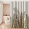 Rideau de douche feuilles tropicales
