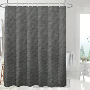 Rideau de douche lin foncé