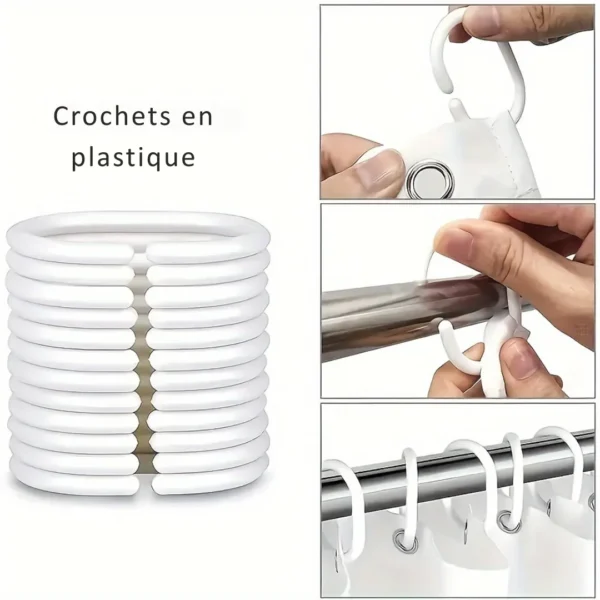 Rideau de douche motif dégradé – Image 5