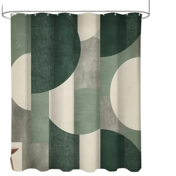 Rideau de douche rigide abstrait – Image 8