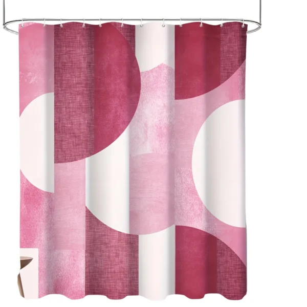 Rideau de douche rigide abstrait – Image 9