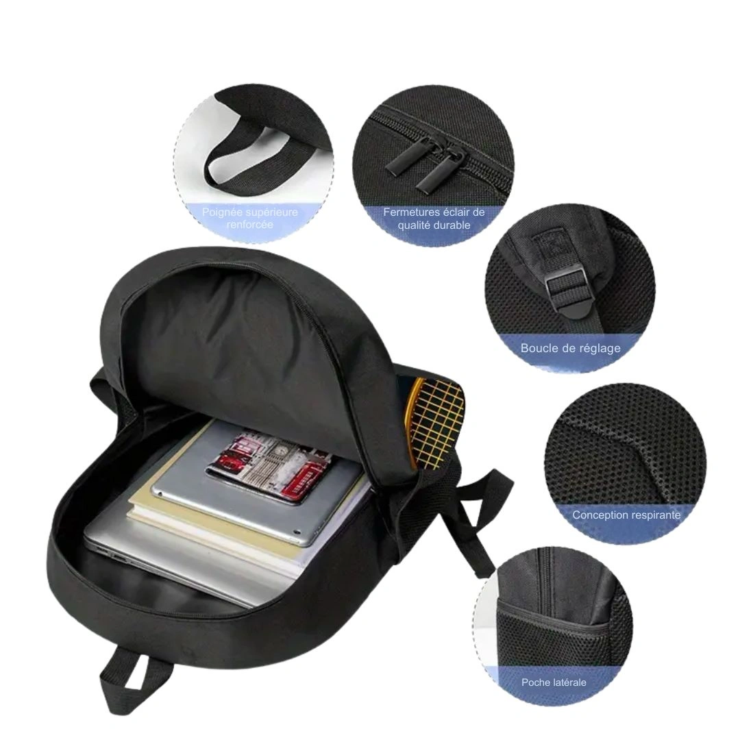 Sac à dos badminton imprimé graphique – Image 7