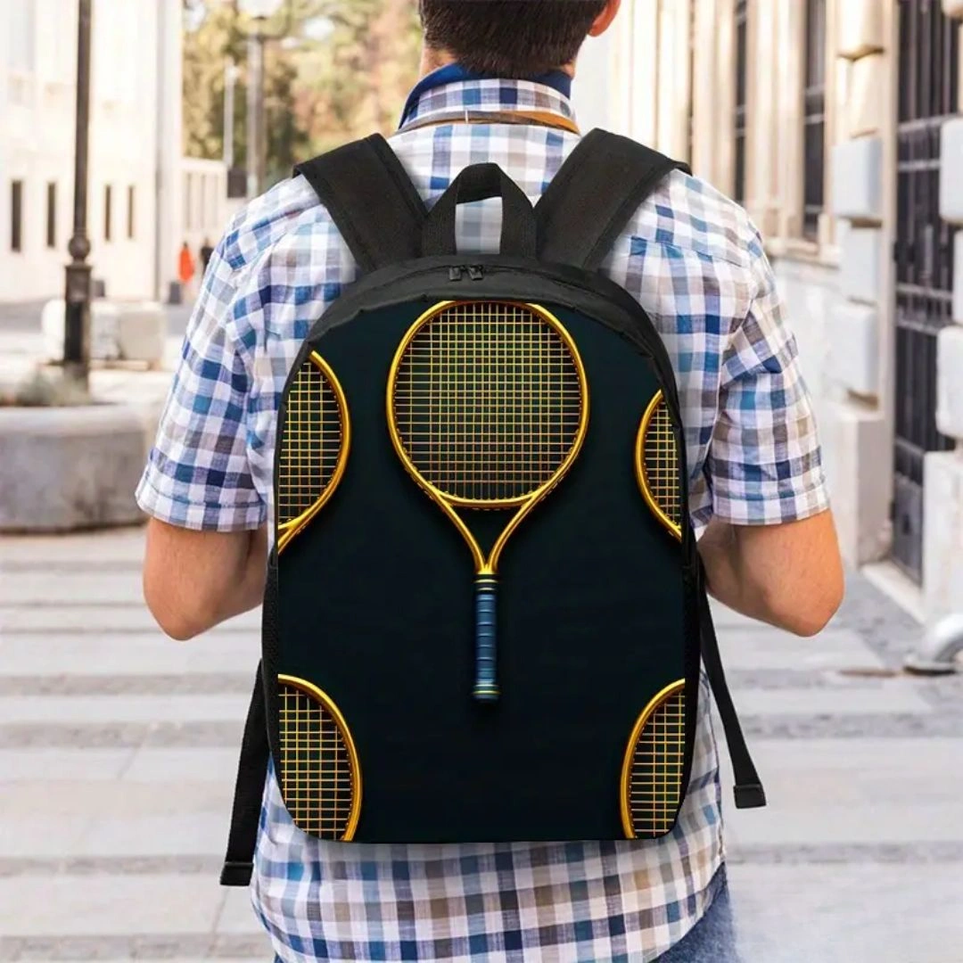 Sac à dos badminton imprimé graphique – Image 8