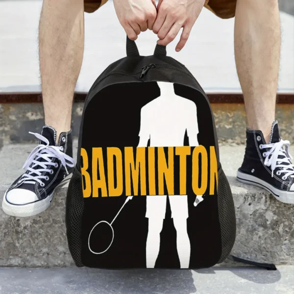 Sac à dos badminton silhouette homme – Image 5