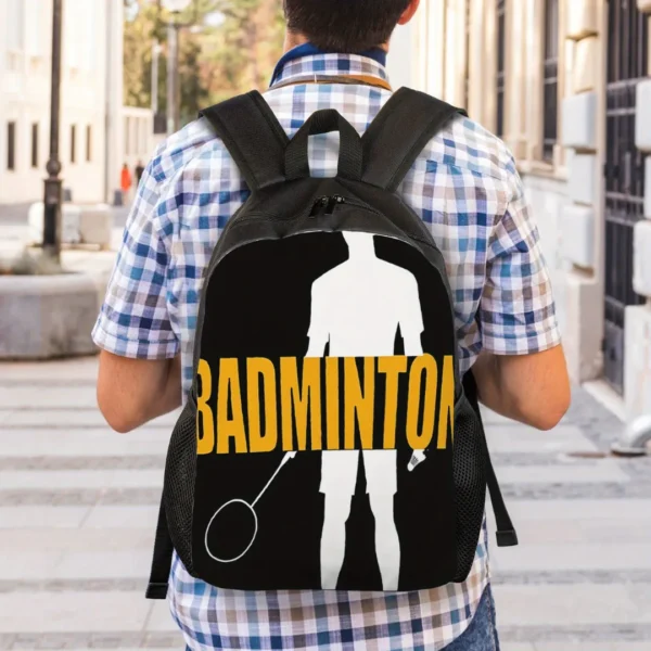Sac à dos badminton silhouette homme – Image 2