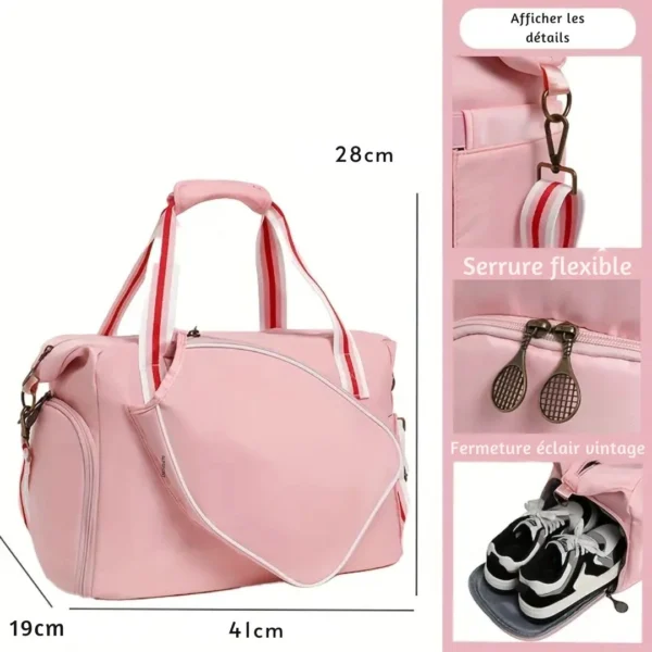 Sac badminton rangement chaussures extensible – Image 6