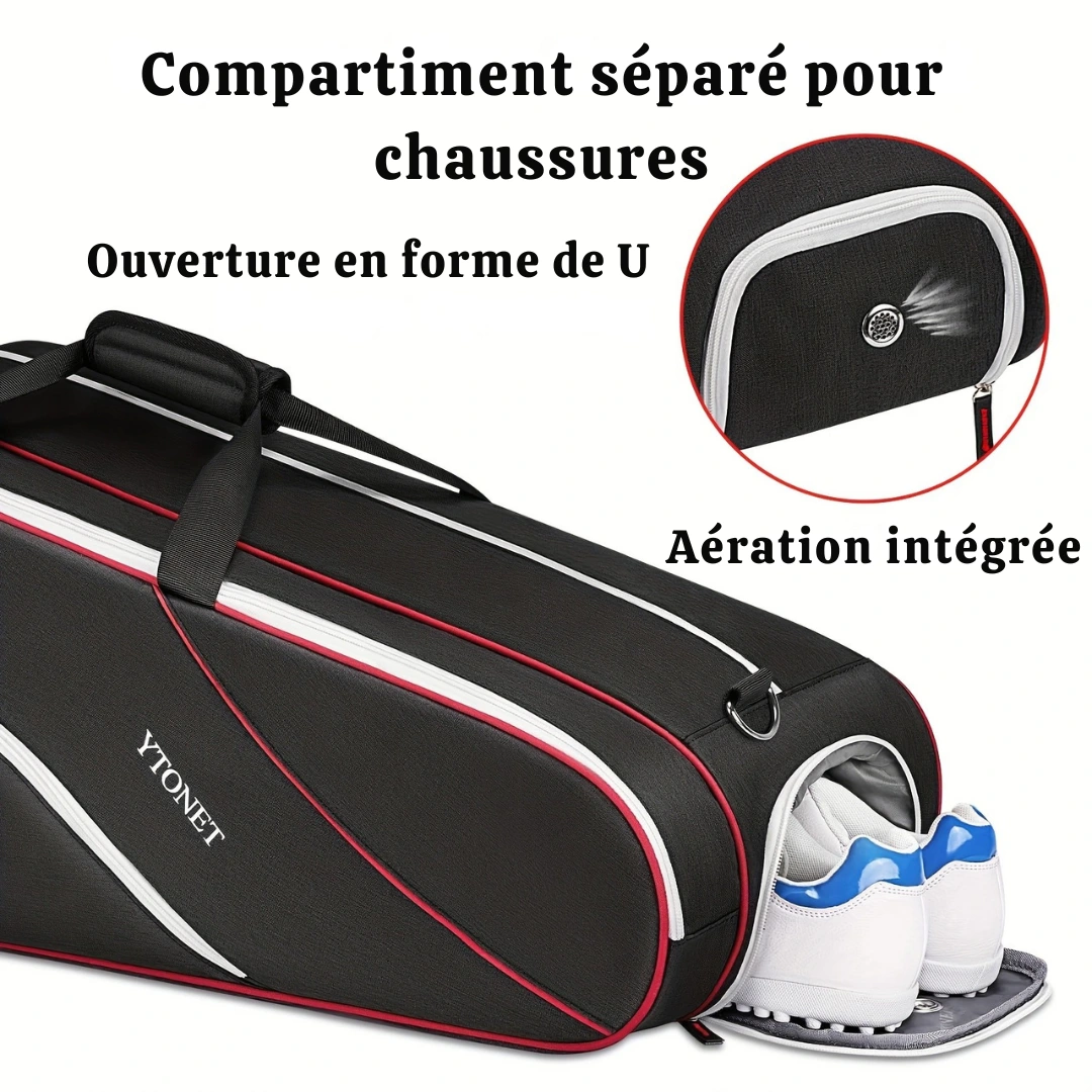 Sac raquettes badminton grande capacité – Image 6