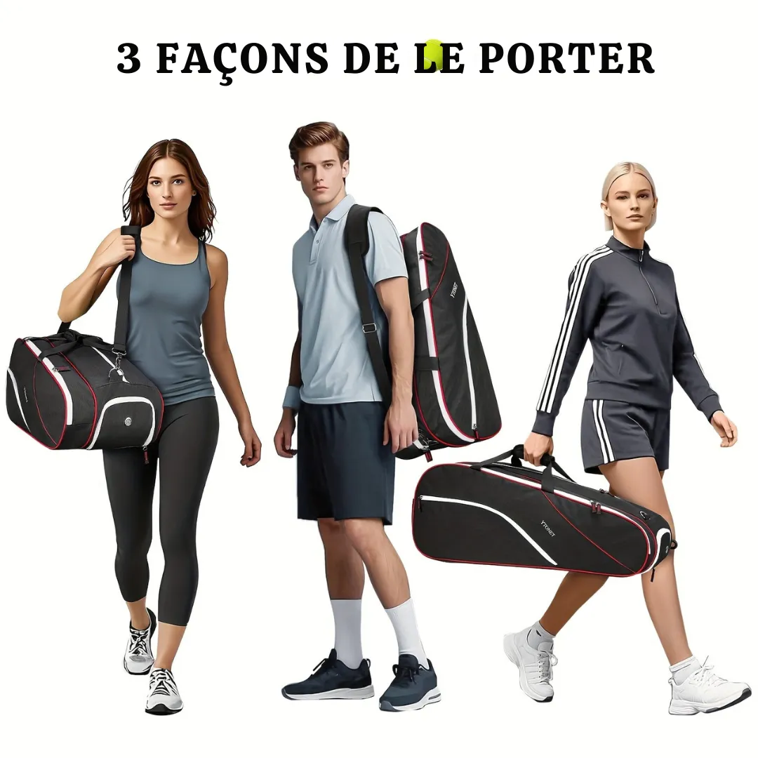Sac raquettes badminton grande capacité – Image 3