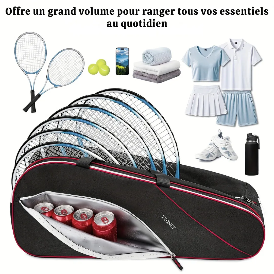 Sac raquettes badminton grande capacité – Image 5