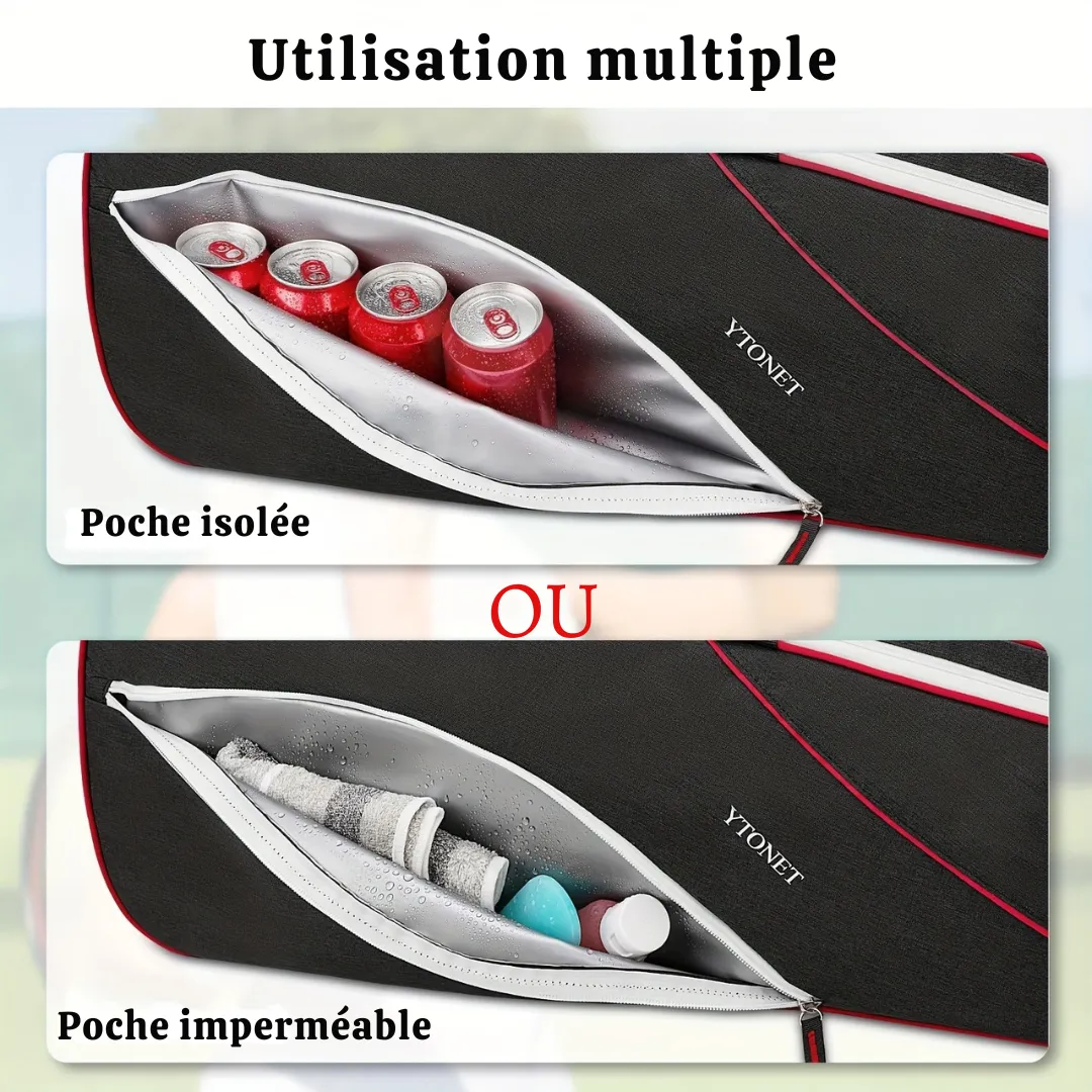 Sac raquettes badminton grande capacité – Image 4