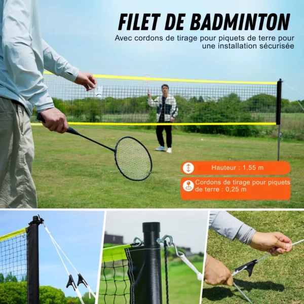Set filet badminton extérieur complet – Image 4