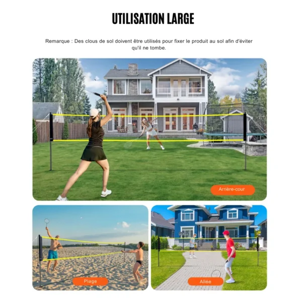 Set filet badminton extérieur complet – Image 7