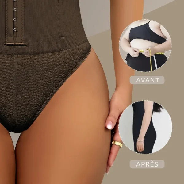 String gainant taille haute à boutons – Image 2