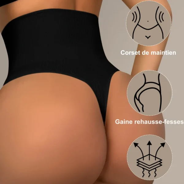 String gainant taille haute à boutons – Image 5