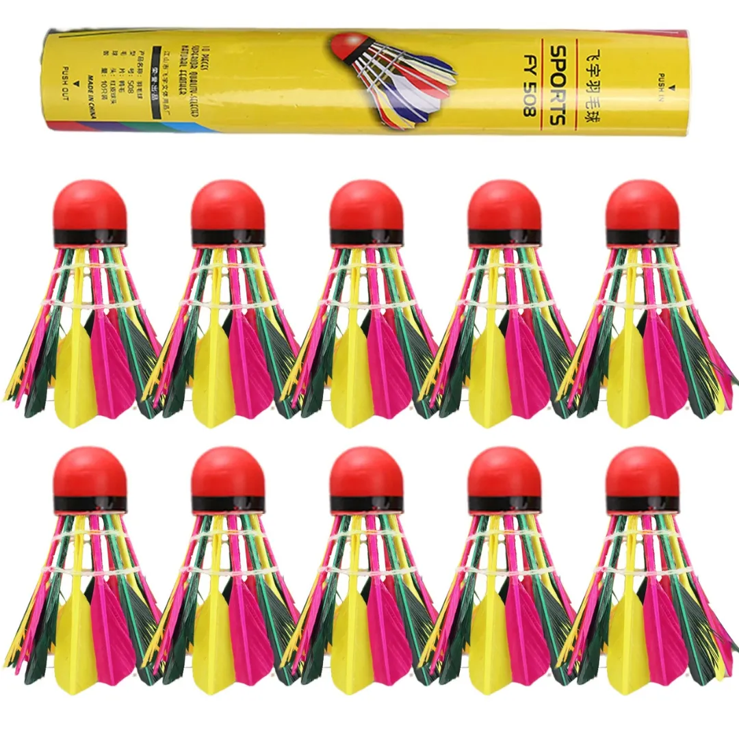 Volants plume de canard multicolores