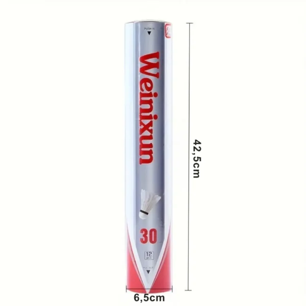 Volants badminton plume canard 12 pièces – Image 3